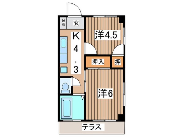 第一岸マンションの物件間取画像